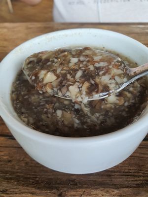 Mushroom truffle soup at nomVnom Bistro - Clarke Quay in Central Singapore