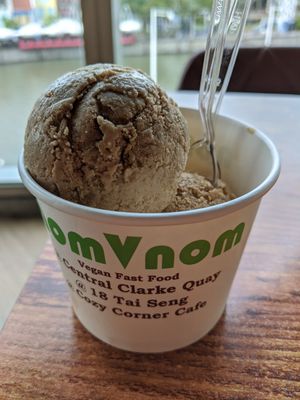 Chickpea Coffee Ice Cream - highly recommend at nomVnom Bistro - Clarke Quay in Central Singapore