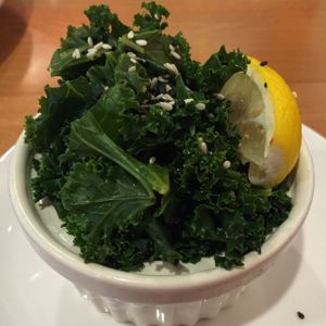 steamed kale ❤️ at Native Foods in River Forest