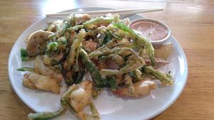 Tempura at La Carotte Qui Rit in Koh Tao