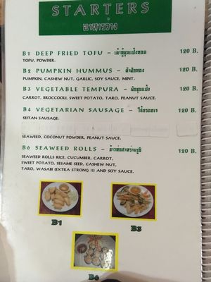 Menu 2 at La Carotte Qui Rit in Koh Tao