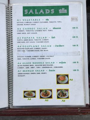 Salads July 2019 at La Carotte Qui Rit in Koh Tao