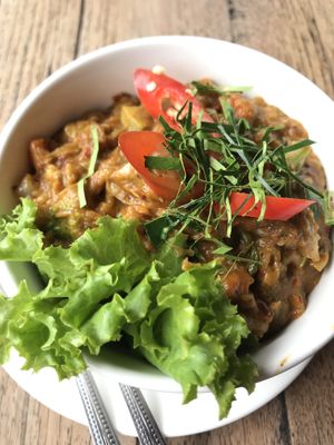 Haw mook at La Carotte Qui Rit in Koh Tao