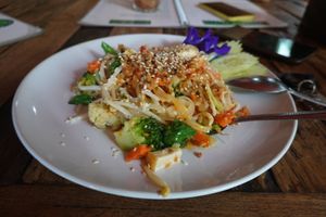 Pad Thai? (can't remember) at La Carotte Qui Rit in Koh Tao