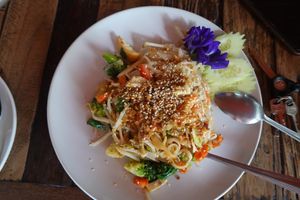 Pad Thai? (can't remember) at La Carotte Qui Rit in Koh Tao