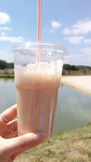 Smoothie banane melon  at Les Petits Plats d'Anna - Food Truck in Angers