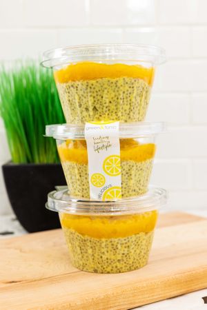 Peach Chia Parfait  at Green & Tonic in New Canaan