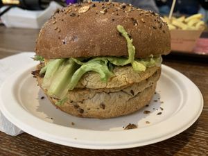 Veg burger Toscano  at Veg & Veg in Florence
