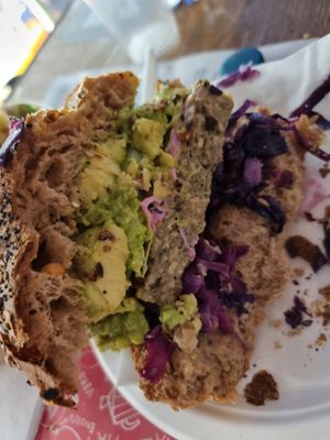 Inside burger at Veg & Veg in Florence