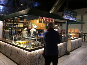Food court style walk up counter  at Veg & Veg in Florence