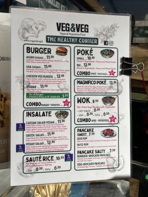 Menu  at Veg & Veg in Florence