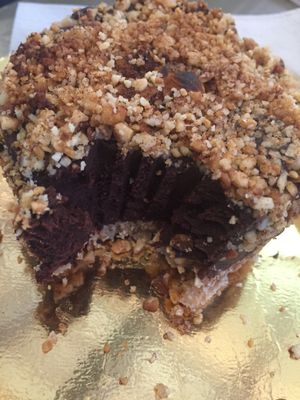 Chocolate with hazelnuts--too good to take a pic first! at Veg & Veg in Florence