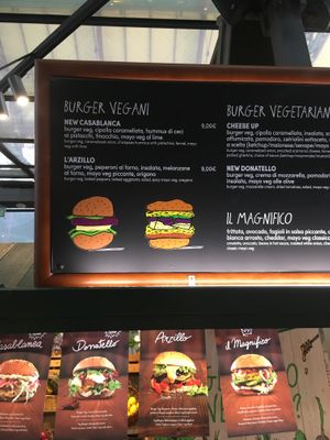 Vegan burgers at Veg & Veg in Florence