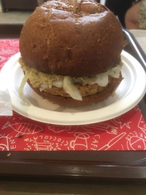 New Casablanca burger at Veg & Veg in Florence