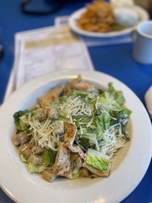 Vegan Caesar salad add tofu   at Monty's Blue Plate Diner in Madison