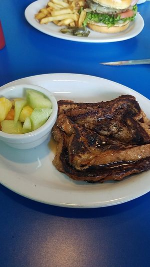 Vegan French Toast at Monty's Blue Plate Diner in Madison