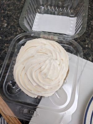 Banana chocolate chip cupcake at Mother Fool's Coffeehouse in Madison