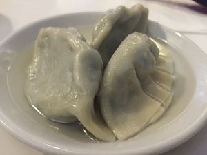 Spinach dumpling (Yum cha) at Vegie Hut in Box Hill