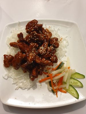 Sweet vinegar ribs $22.80 at Vegie Hut in Box Hill