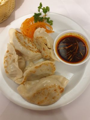 Grilled dumplings: YUM, my fave at Vegie Hut in Box Hill