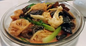 Lo Hun mixed vegetables  at Vegie Hut in Box Hill