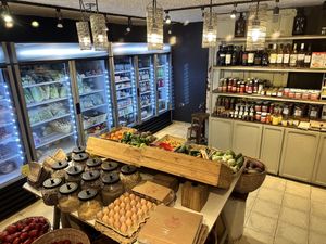 Health food store  at Soya Nutribar in San Salvador