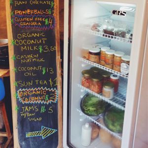 all on the menu + gluten free brownies, peanut butter and cashew nutbutter at Soya Nutribar in San Salvador