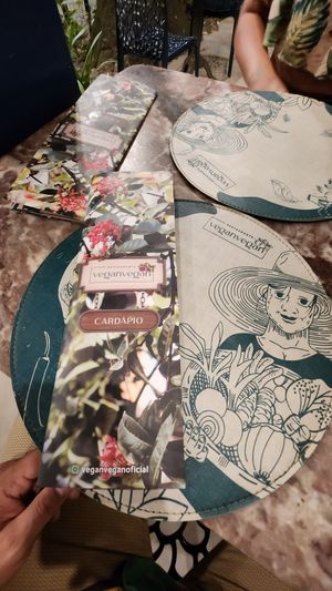 Menu at Vegan Vegan in Rio De Janeiro