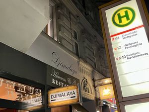 outside at Djimalaya in Berlin