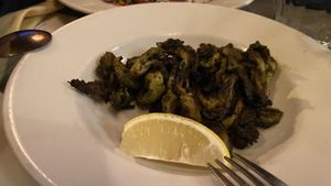 Lemon and rosemary Mushrooms dish, don't remember the name  at Veganized in New Brunswick