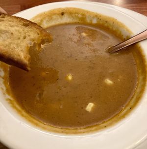 Soup of the day  at Veganized in New Brunswick