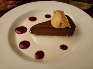 Chocolate Peanut Butter Torte at Veganized in New Brunswick