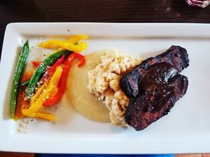 BBQ seitan  at Veganized in New Brunswick