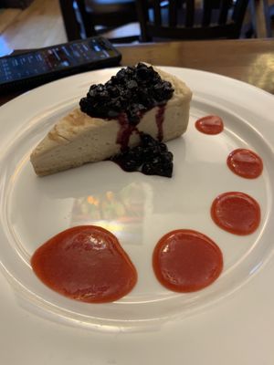 Raspberry cheesecake at Veganized in New Brunswick