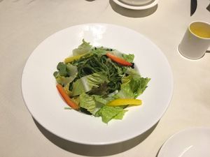 Pan fried basil pasta  at Joy Vege - Soodle in Guangzhou