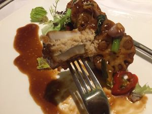 Lotus root steak at Joy Vege - Soodle in Guangzhou