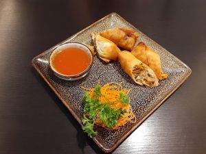 Spring roll with vegetables and tofu at Markt 28 in Kaiserslautern