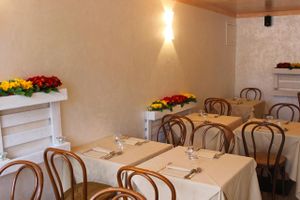 Main hall of the restaurant at Pinzimonio in Venice