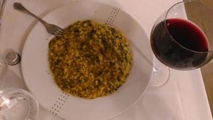 Zucca e Cavolo nero Risotto at Pinzimonio in Venice