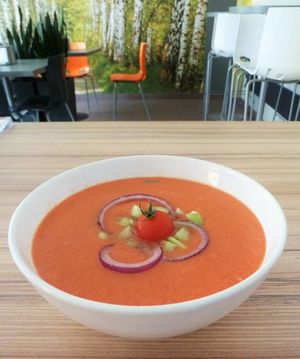 tomato soup at Vegus Bar in Rzeszow