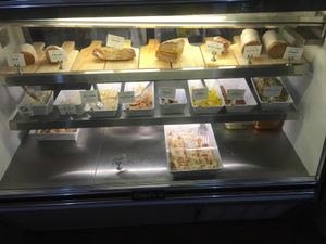 deli case at Haymaker's Corner Store in Brooklyn