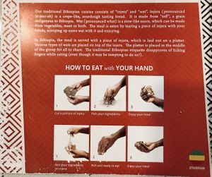 How to eat with your hand at Cafe Lalibela in Tempe