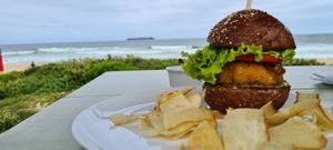Joaquina burguer at Baruc Natural in Florianopolis