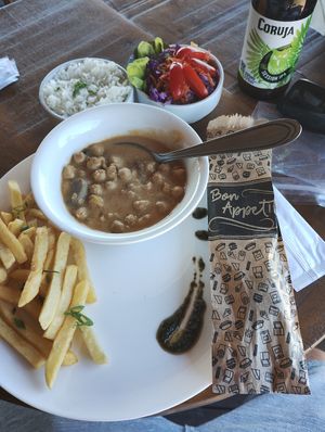 Chickpea Strogonoff. at Baruc Natural in Florianopolis