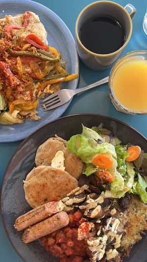 Brunch and savory pancakes   at Pancake Fever in Caen