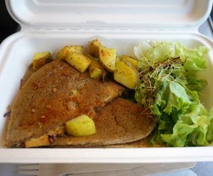 Chien tête en bas (vegan) at Pancake Fever in Caen