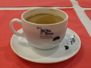 An excellent chai after buffet lunch.  at India Town in Mexico City