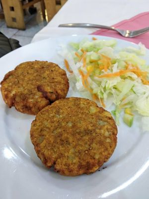 Aloo tikki at India Town in Mexico City