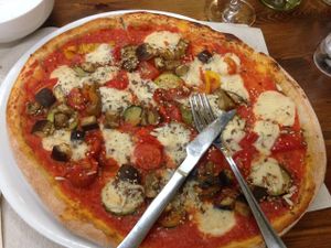 Vegan cheese is melting in your mouth! at Pizzeria Capri in Jesolo