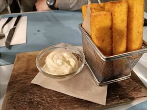 Polenta fritta con Mayo veg at Pizzeria Capri in Jesolo